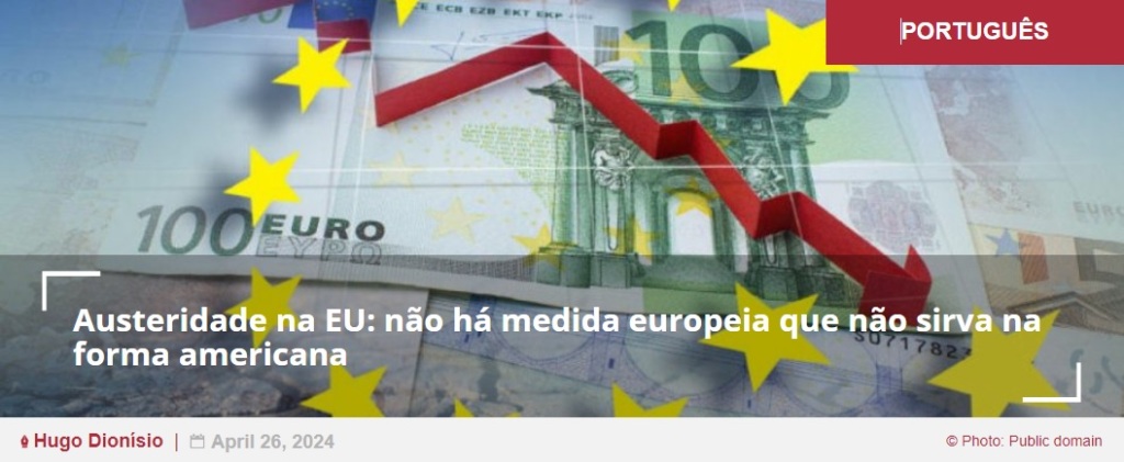 Austeridade na EU: não há medida europeia que não sirva na forma americana
